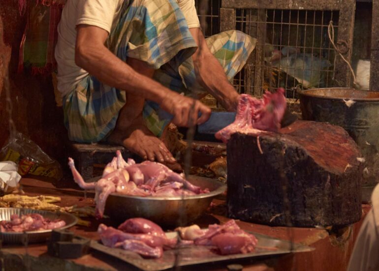 Meat seller