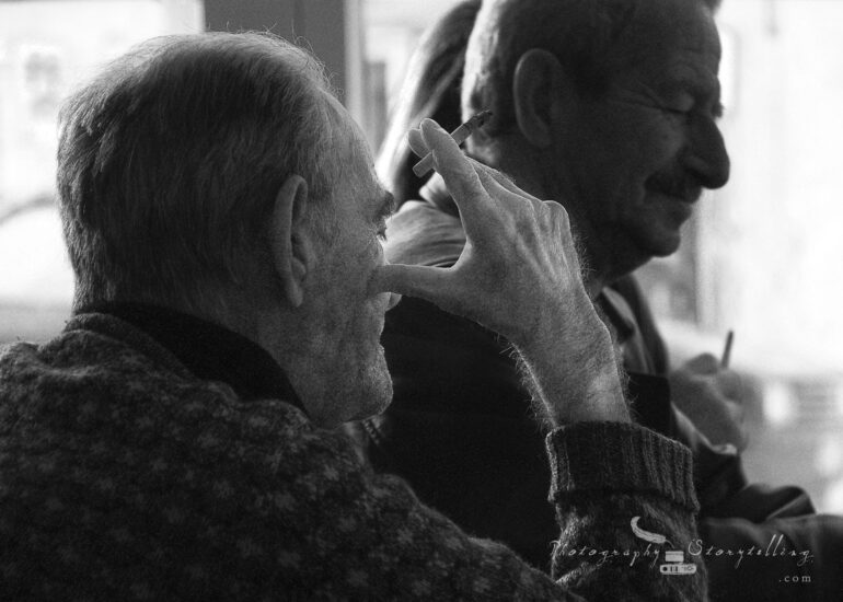 Absorbed in his thoughts