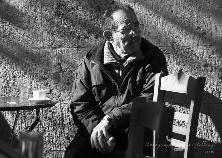 In the foliage's shade