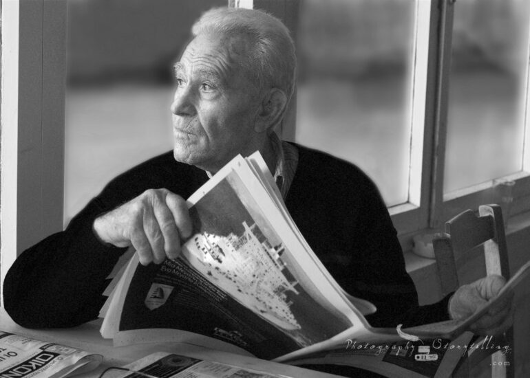 Reading the news, but thinking of old times